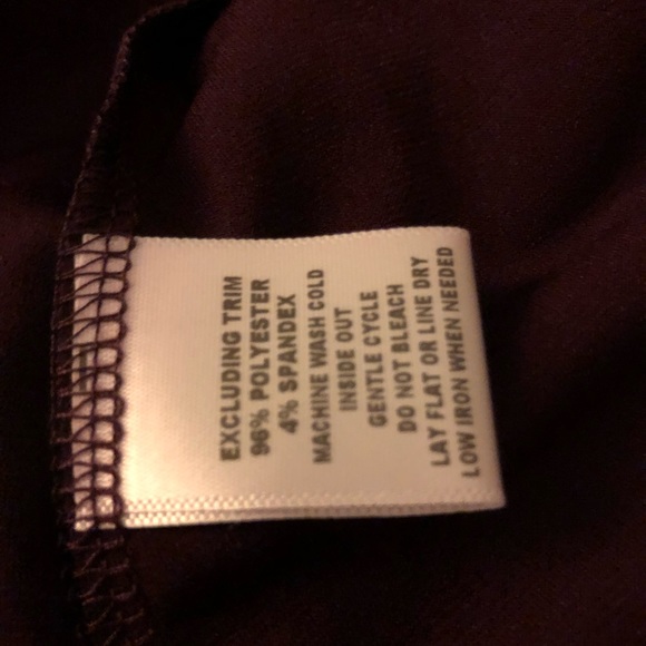 NWT Kiyonna wrap dress in merlot w/ black lace - Picture 6 of 6